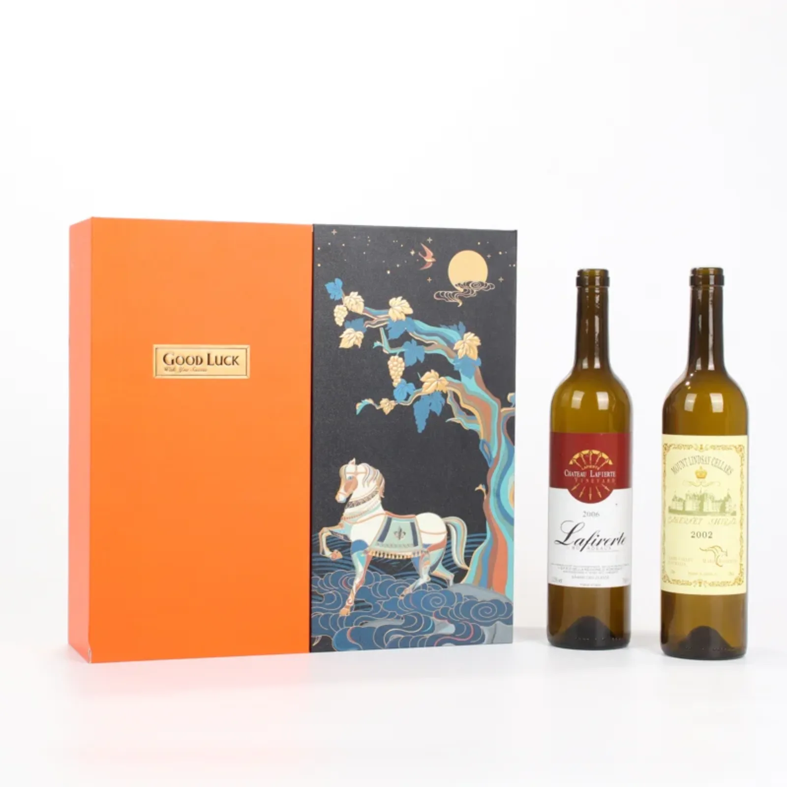 2-Bottle Wine Glass Set Red Wine Gift Box 5