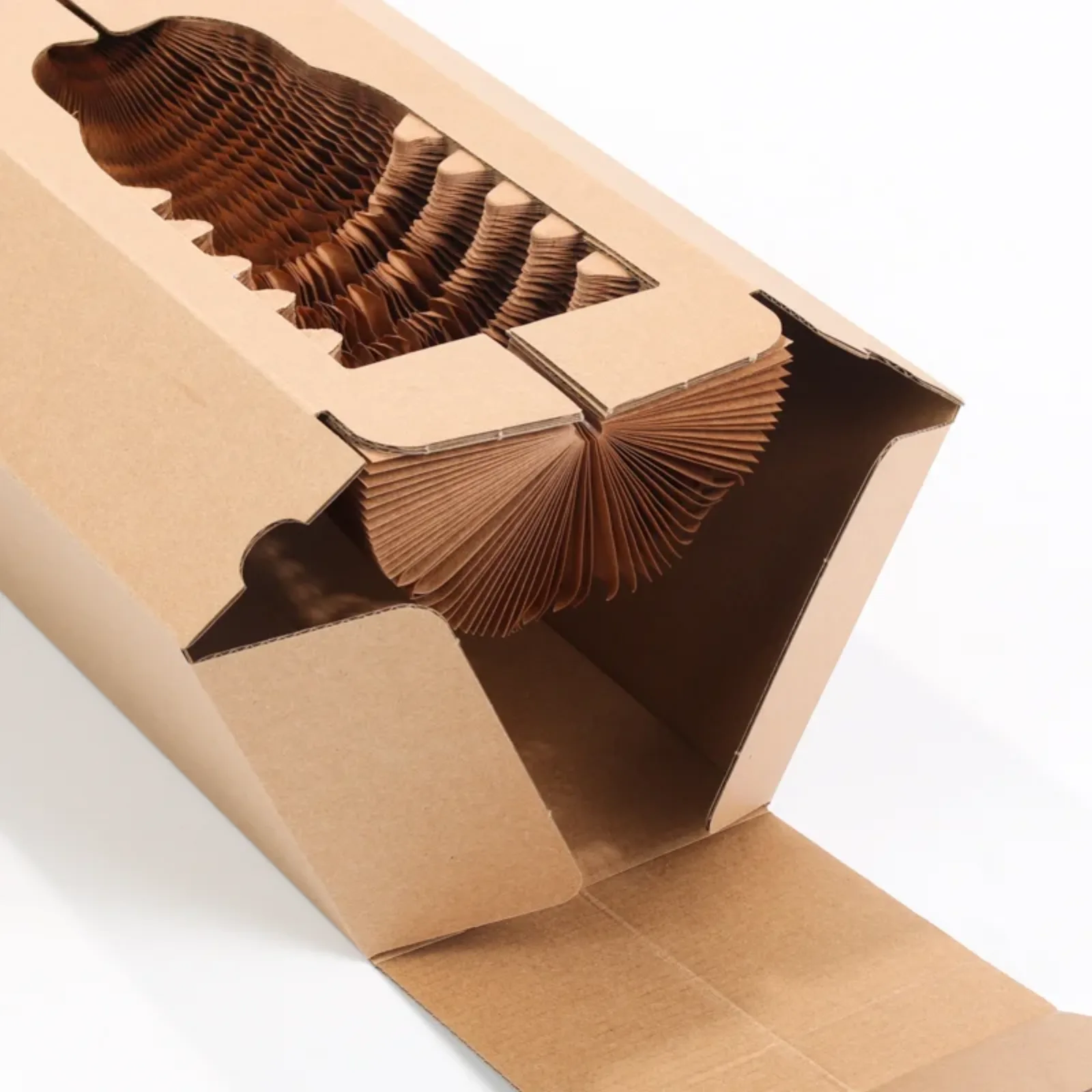 Single-Bottle Corrugated Wine Box with Honeycomb Cushioning 3