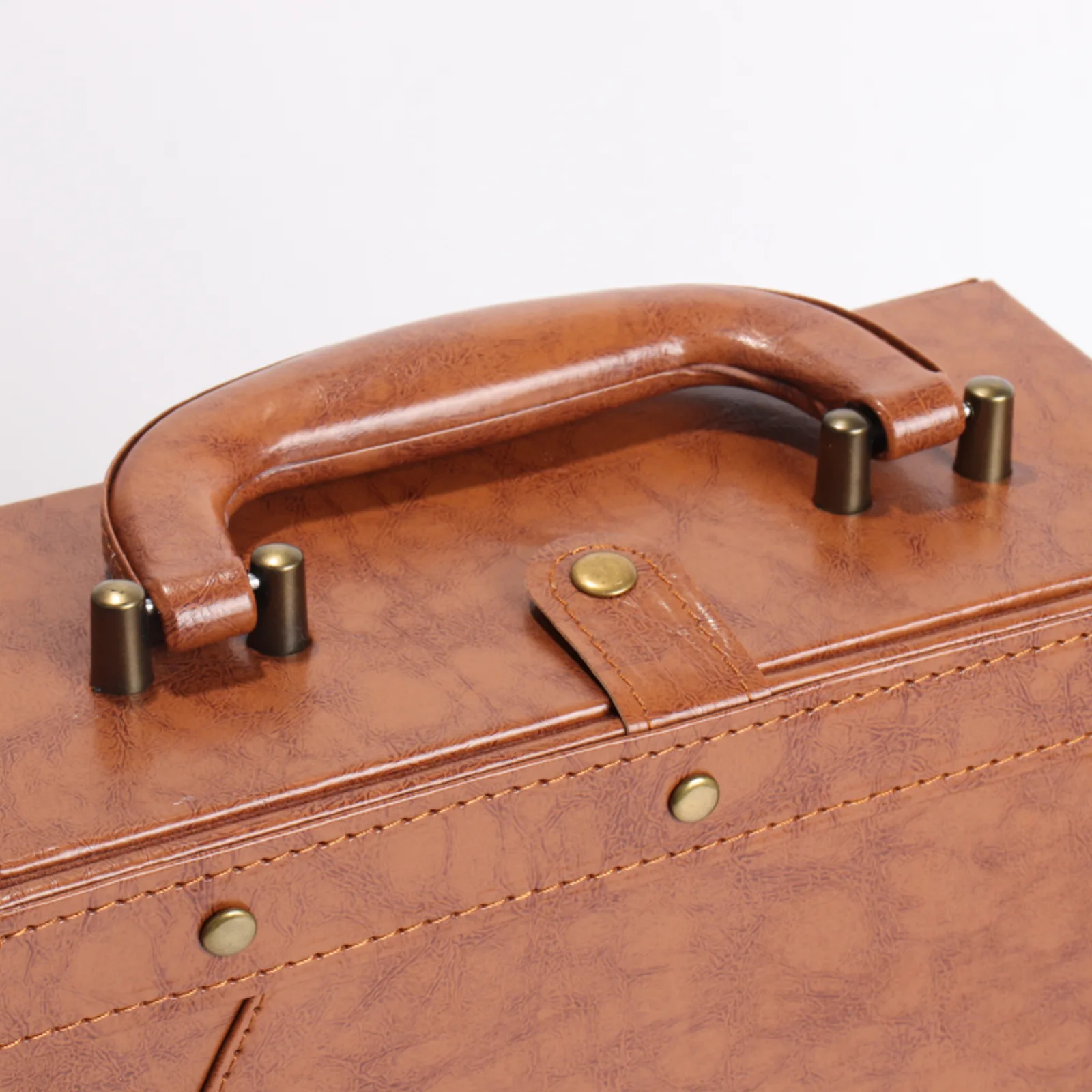 Faux Wood and Leather Double Wine Gift Box