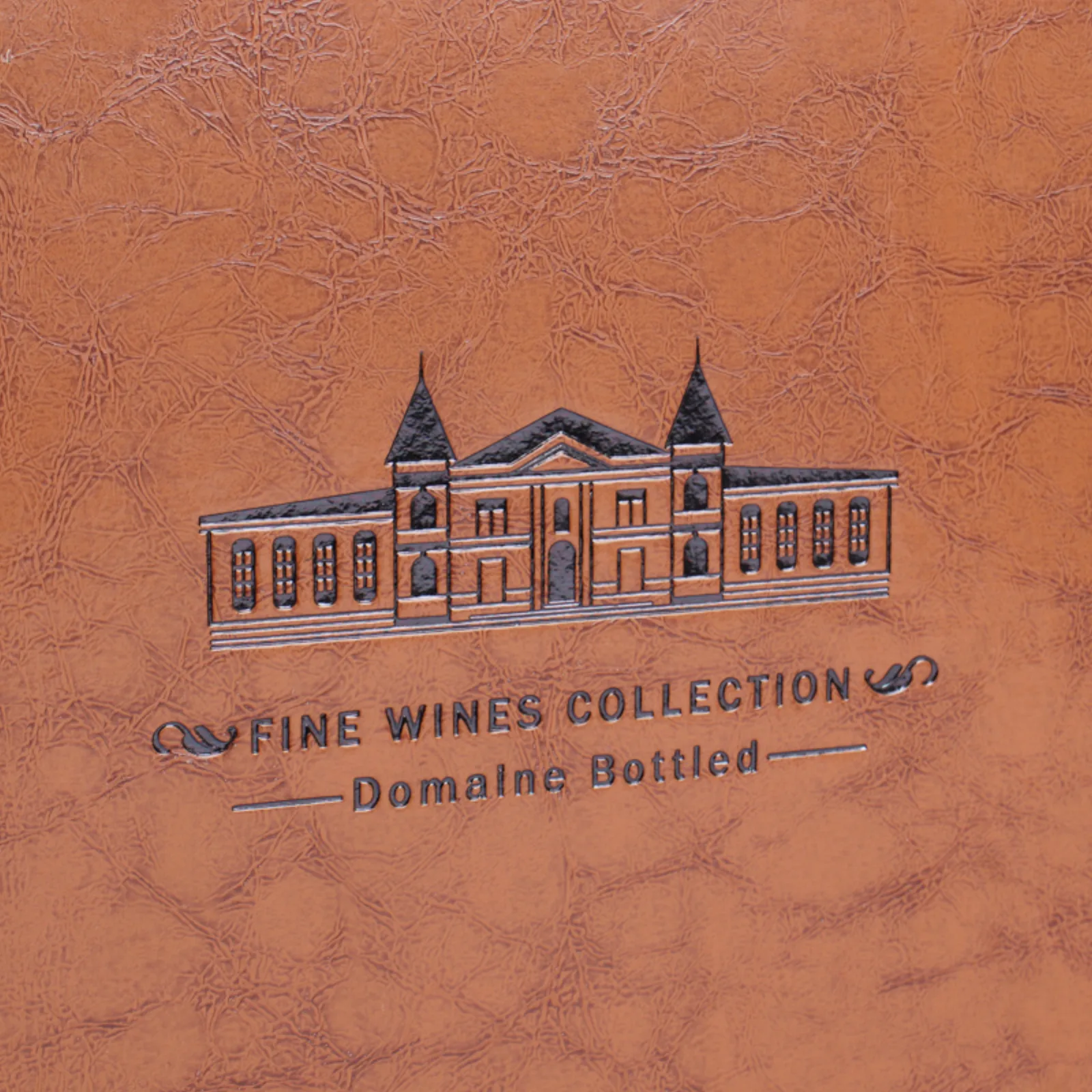 Faux Wood and Leather Double Wine Gift Box 3